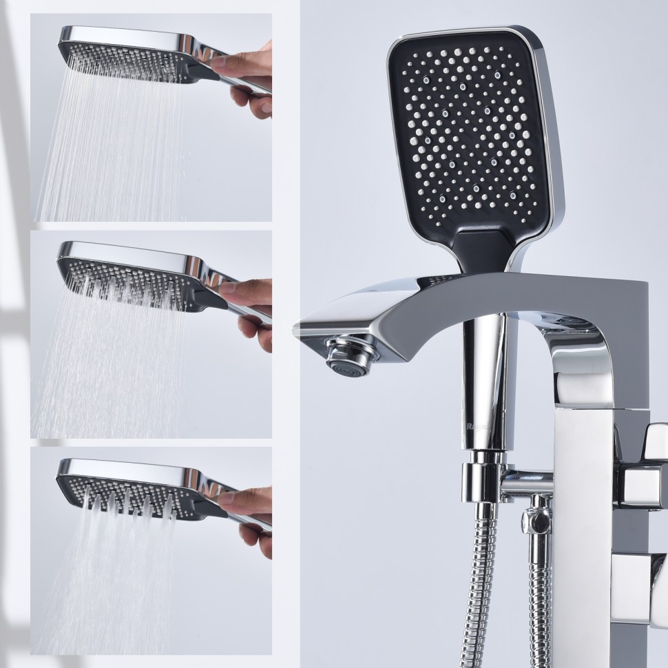 Смеситель Raglo напольный для ванны хром