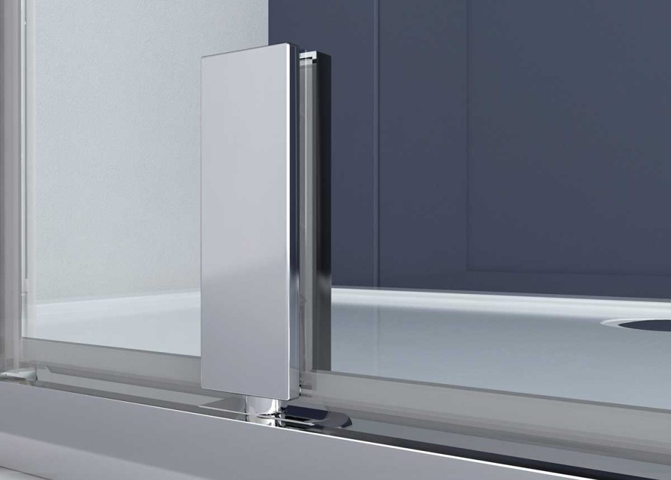 Душевой уголок Penta VSP-3P900CLB, 900*900, черный, стекло прозрачное