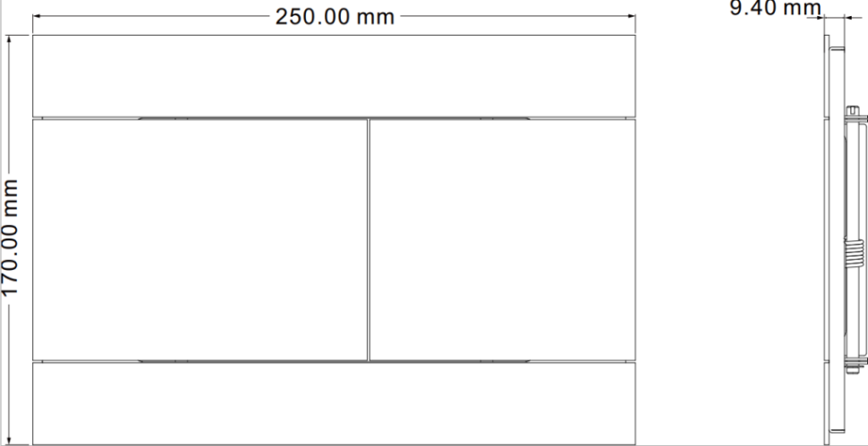 Комплект 3в1 IBERICA BLANCA инсталляция SILENCIO MINI, унитаз BURGOS ALTO белый, кнопка смыва INOX-R черный матовый (IB.001M.BRA.231.1504)