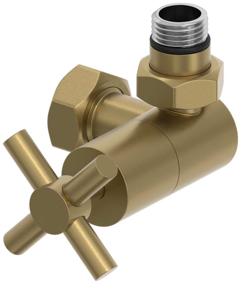 Вентиль 3D правый крест (G 1/2" НР х G 3/4" НГ)