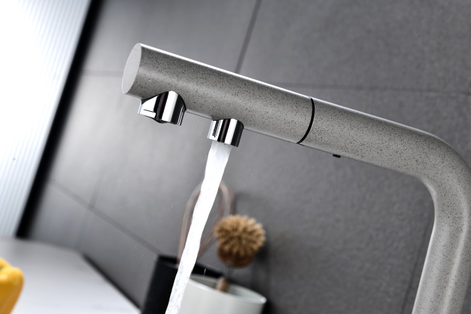 Смеситель для кухни SERPENTINE, графит, Se213222-DG, Paulmark