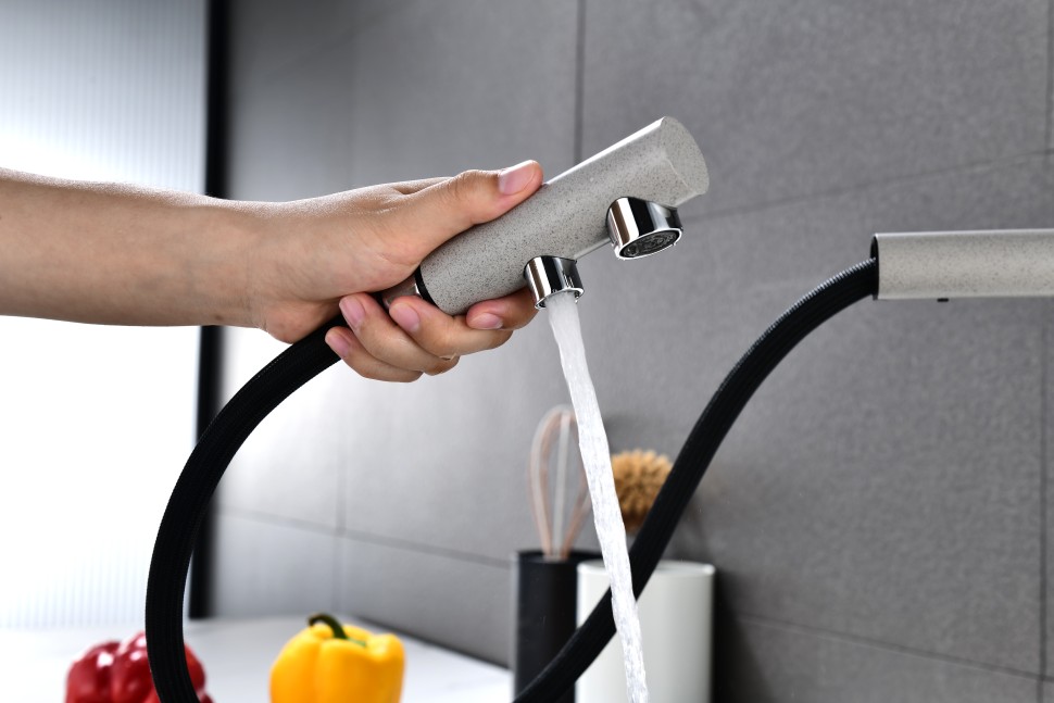 Смеситель для кухни SERPENTINE, графит, Se213222-DG, Paulmark