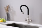 Смеситель для кухни Salix никель, Sa213419-NI(BS), Paulmark