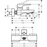 Смеситель для ванн, для душа Hansgrohe Metropol хром (32540000)