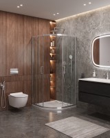 Душевой уголок CEZARES MOLVENO-R-2-100-C-Cr-IV