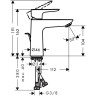 Смеситель для раковины Hansgrohe Talis E 71710990 золото