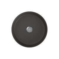 Раковина BERGES Ego SL накладная, ? 38 см, матовый антрацит