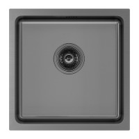 Мойка нерж. сталь VISTA 44, PM304444-GM, вороненая сталь, 440х440мм, Paulmark