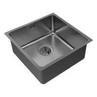 Мойка нерж. сталь VISTA 44, PM304444-GM, вороненая сталь, 440х440мм, Paulmark