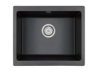 Мойка GERA 60, IT-GRANIT, PM205546-BL, черный, 555х460, подст. мон. Paulmark