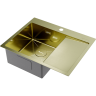 Кухонная мойка Omoikiri Akisame 65-L-LG нерж. сталь/светлое золото