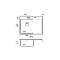 Кухонная мойка Omoikiri Akisame 65-L-LG нерж. сталь/светлое золото