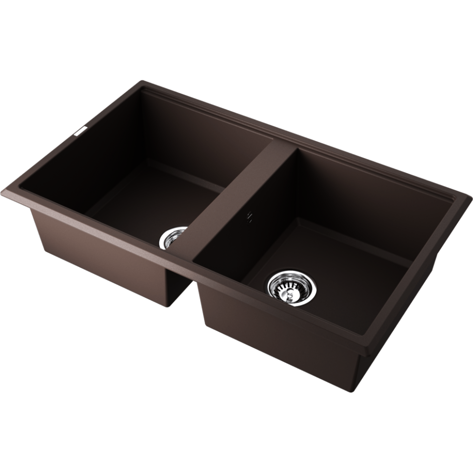 Кухонная мойка Omoikiri Tedori 86-2-DC Tetogranit/темный шоколад