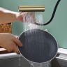 Смеситель Splenka для кухни с мультифункциональным и выдвижным изливом S206.49.03 Золотой сатин