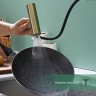 Смеситель Splenka для кухни с мультифункциональным и выдвижным изливом S206.49.03 Золотой сатин