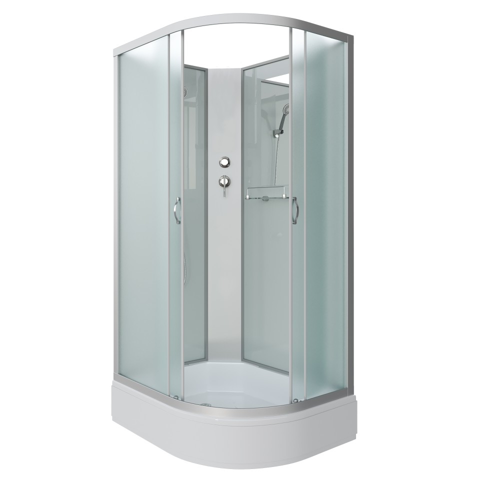 Душевая кабина Niagara Classic NG-33094-14LBK (100х90х200) средний поддон(26см),стекло матовое,4 места