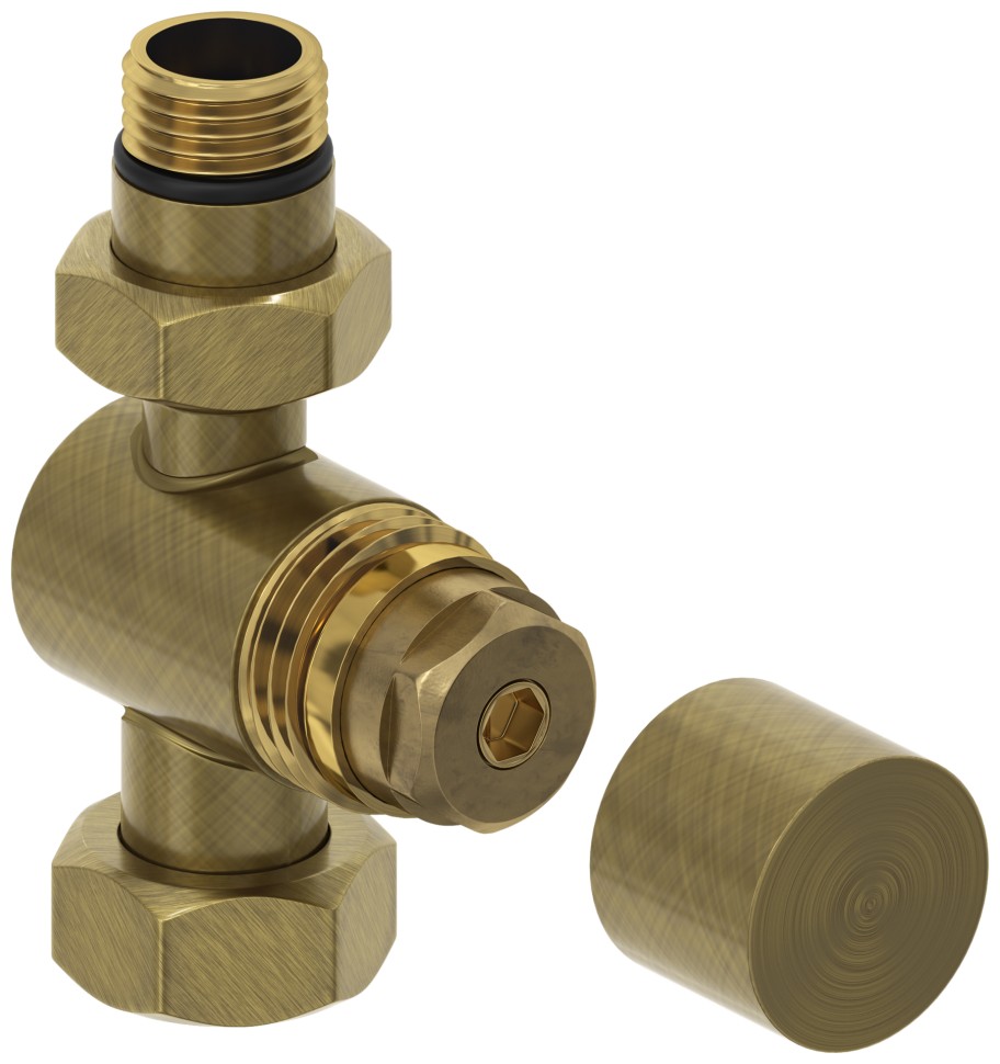 Вентиль прямой под шестигранник (G 1/2" НР х G 3/4" НГ)