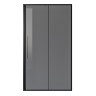 Дверь в нишу Niagara Nova NG-85-12TB (120х195) черный матовый,стекло тонированное,дверь раздвижная,1 место