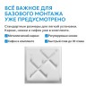 Душевой поддон ABBER AD3D100 100х100 квадратный, акриловый, белый