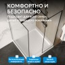 Душевой поддон ABBER AD3D100 100х100 квадратный, акриловый, белый