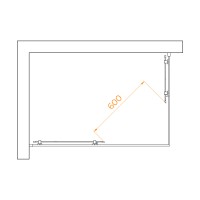 Душевой уголок RGW PA-040B (Прозрачное, 800x1200)