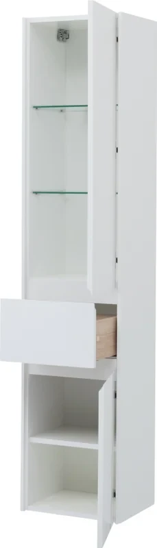 Шкаф-пенал для ванной Aquanet Бруклин 35 белый