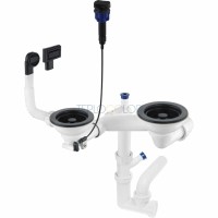 Сифон для гранитной мойки, 1.5 и 2-чаши - Space Saver