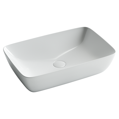 Умывальник чаша FORM накладная прямоугольная 590x400x145мм