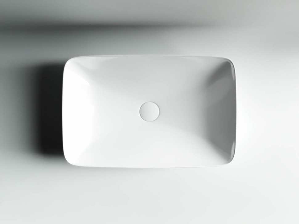 Умывальник чаша FORM накладная прямоугольная 590x400x145мм