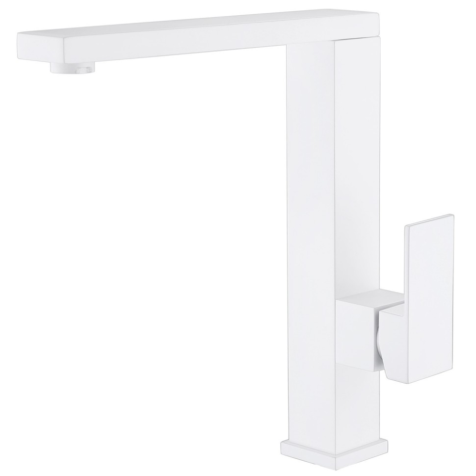 Смеситель ABBER Daheim AF8214W для кухни, белый матовый