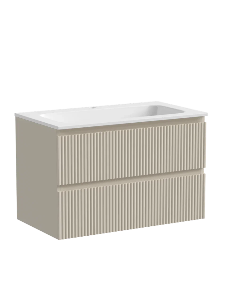 Тумба подвесная SANCOS Snob R 790х445х500, c двумя ящиками оснащенными доводчиками, Beige Soft , арт.SNR80CE