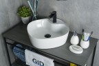 Раковина Gid N9442 51153 накладная белая 44x44x14