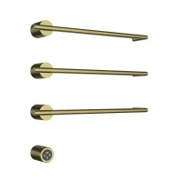 AQM3143BG Полотенцесушитель электрический (встраиваемый) 520*506 c терморегуляторм, цвет: золото шли