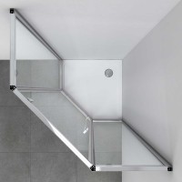 Душевой уголок Penta VSP-3P900CLGM, 900*900, вороненая сталь, стекло прозрачное