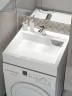 Раковина над стиральной машиной Uperwood Vission 60х55х11 см, белая глянцевая