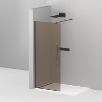 Душевая перегородка CEZARES LIBERTA-L-1-80-120-BR-NERO