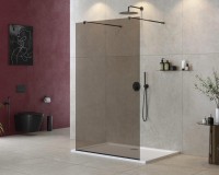 Душевая перегородка CEZARES LIBERTA-L-2-110-BR-NERO