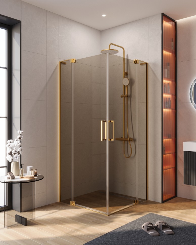 Душевой уголок CEZARES SLIDER-A-2-90/100-BR-BORO