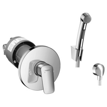 Смеситель для душа Hansgrohe Logis 71666000 хром (внешняя и скрытая часть)