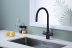Смеситель для кухни Salix, антрацит, Sa213419-401(AN), Paulmark