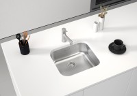 Мойка VELLO 44 UNI, нерж. сталь, VE44-BS, брашированная нерж. сталь, 446х446мм, Paulmark