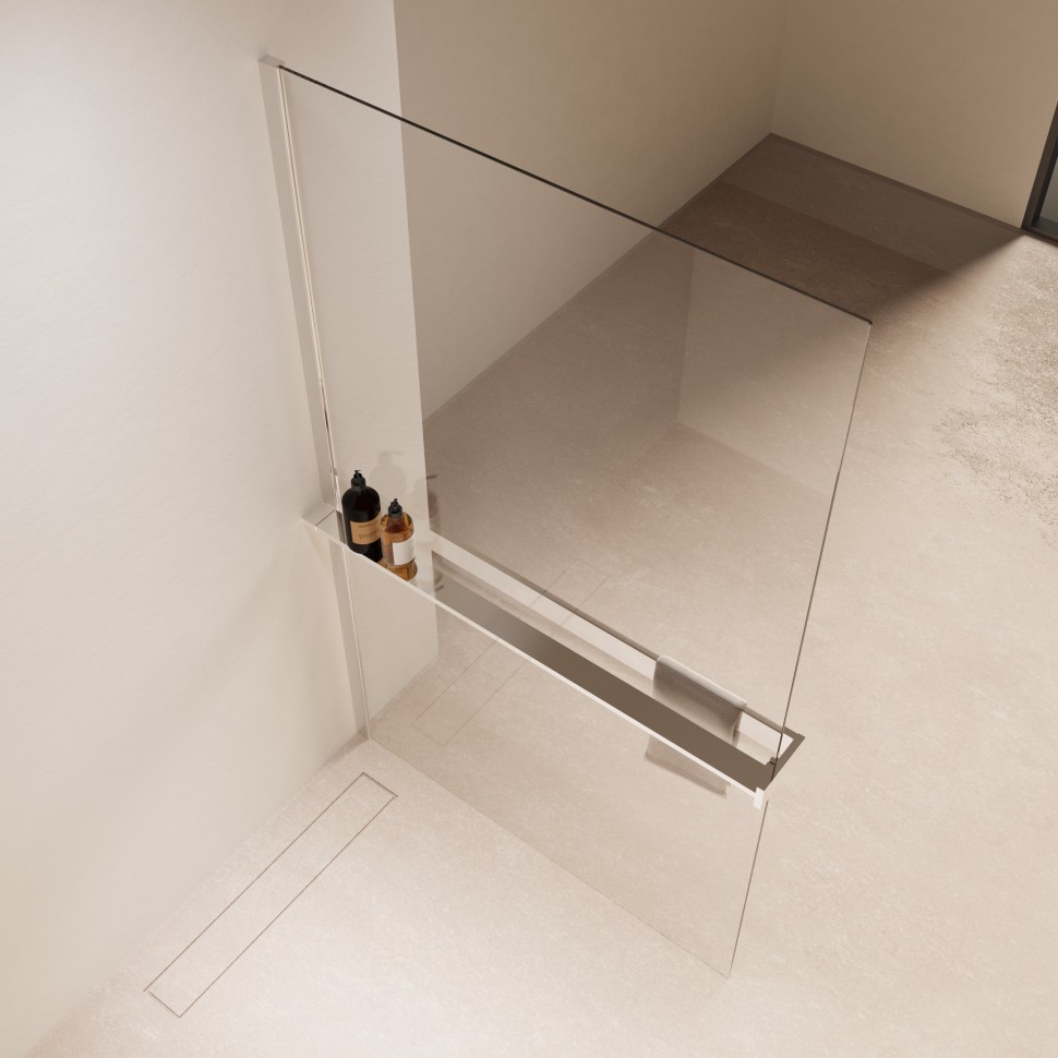 Душевая перегородка Walk-In VSW-1HR120CL, 1200*2000, хром, стекло прозрачное