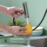 Смеситель Splenka для кухни с мультифункциональным и выдвижным изливом S206.49.05 сатин