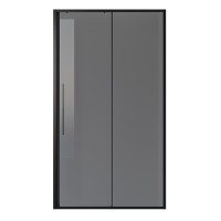 Дверь в нишу Niagara Nova NG-85-13TB (130х195) черный матовый,стекло тонированное,дверь раздвижная,1 место