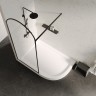 Душевой поддон ABBER AD3E109 L 100х90 асимметричный, акриловый, белый