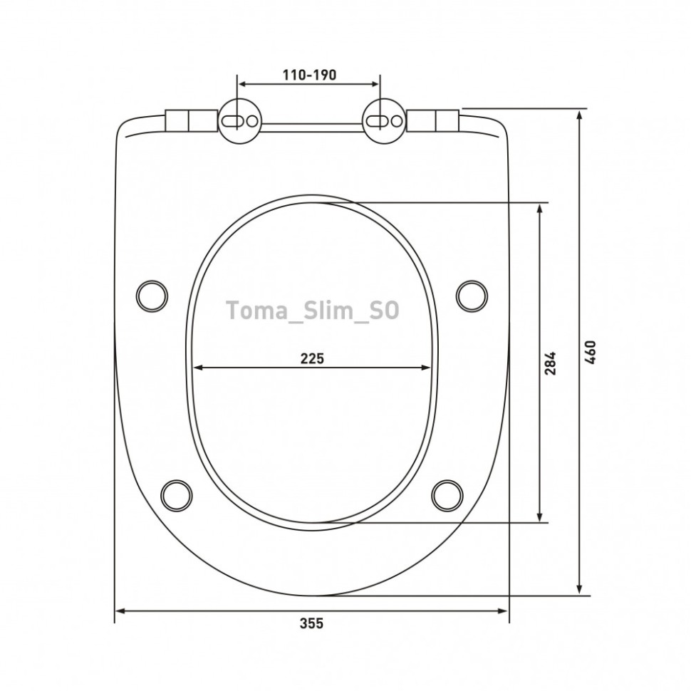 Унитаз BERGES подвесной PUMA Rimless 51см, сиденье дюропласт Toma Slim SO, микролифт, быстросъем