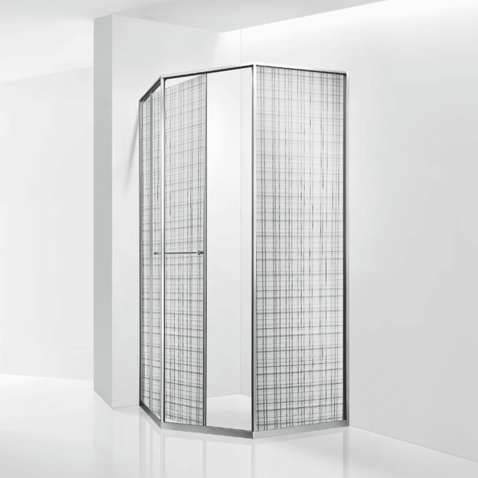 Душевой уголок RGW SV-82 "R" (Черная вуаль, 900x900)