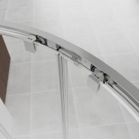 Душевой угол Veconi Evo 200 CH, 1200х900x1950, хром, прозрачное стекло