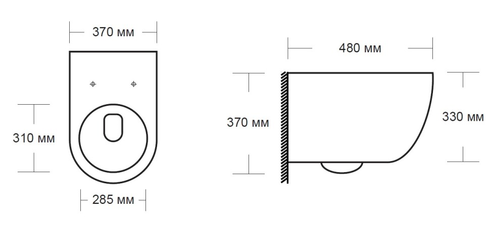 Унитаз подвесной MILLEAU ALBY 203 белый глянец, безободковый, с микролифтом