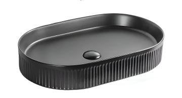 Раковина накладная MILLEAU Glace MU8009-MB (матовый чёрный)